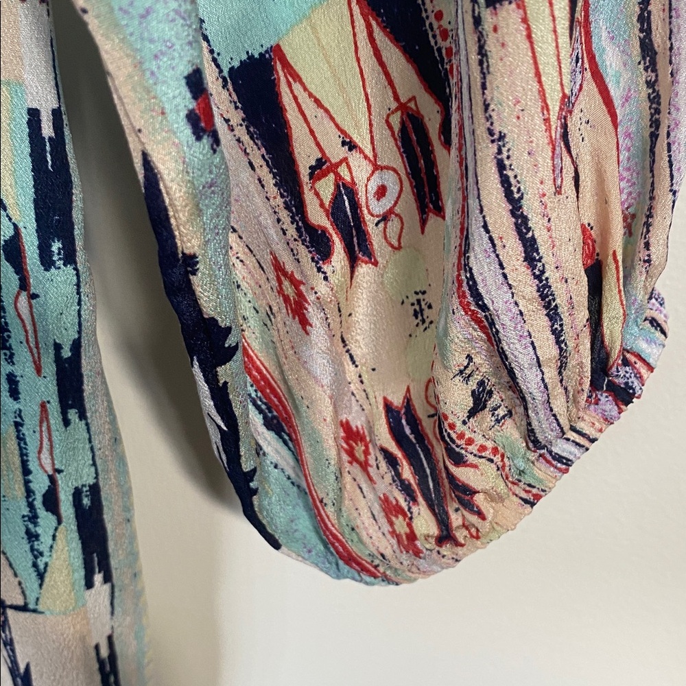 Tucker Multicolor Patterned Mini Dress - Picture 4 of 5